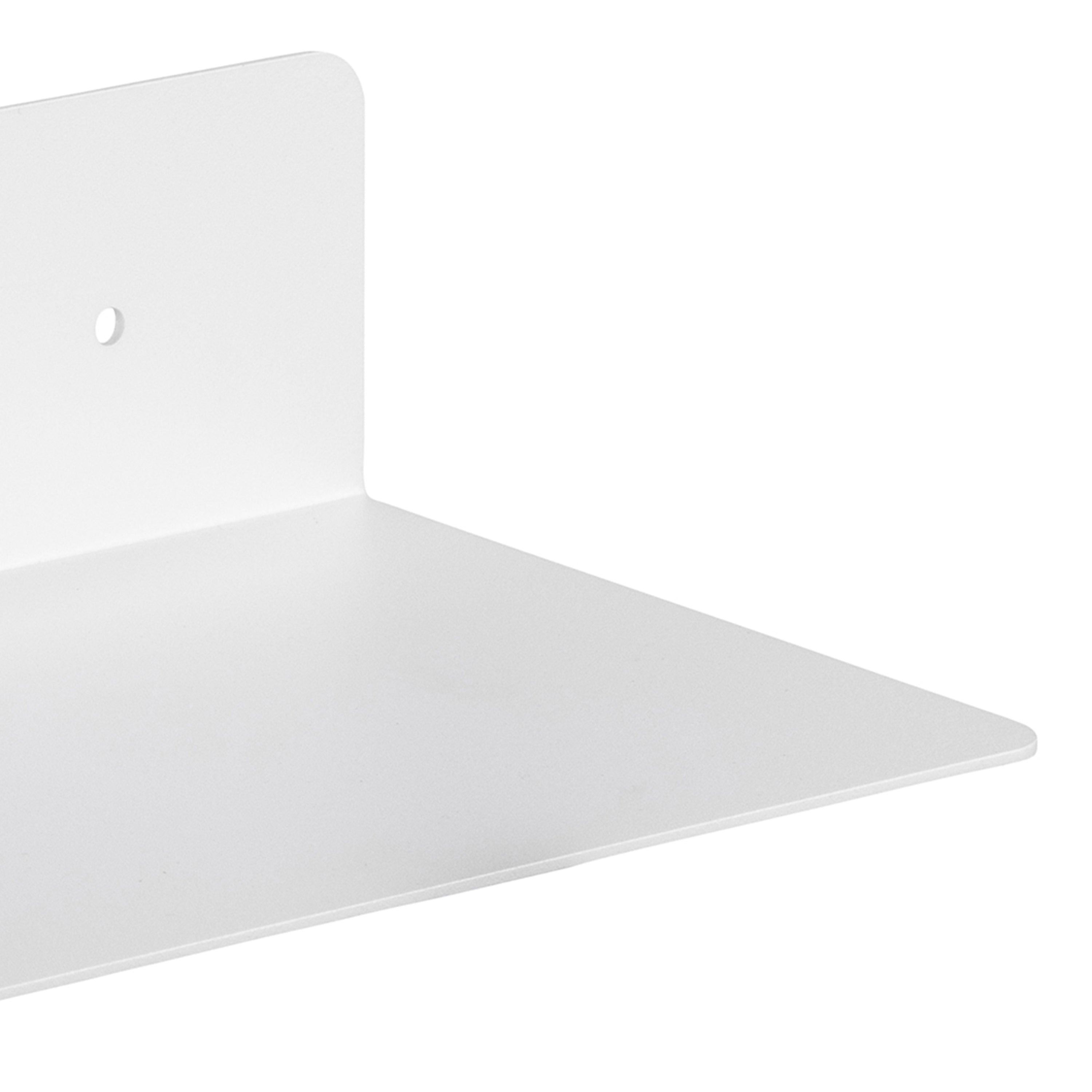 Joliet Rectangular Wall Shelf 50cm in White