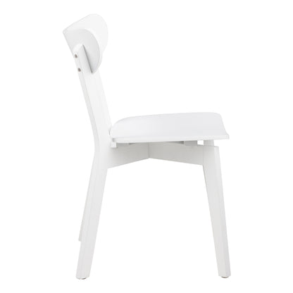 Roxby Square Dining Table in White Included 2 Roxby Dining Chair in White