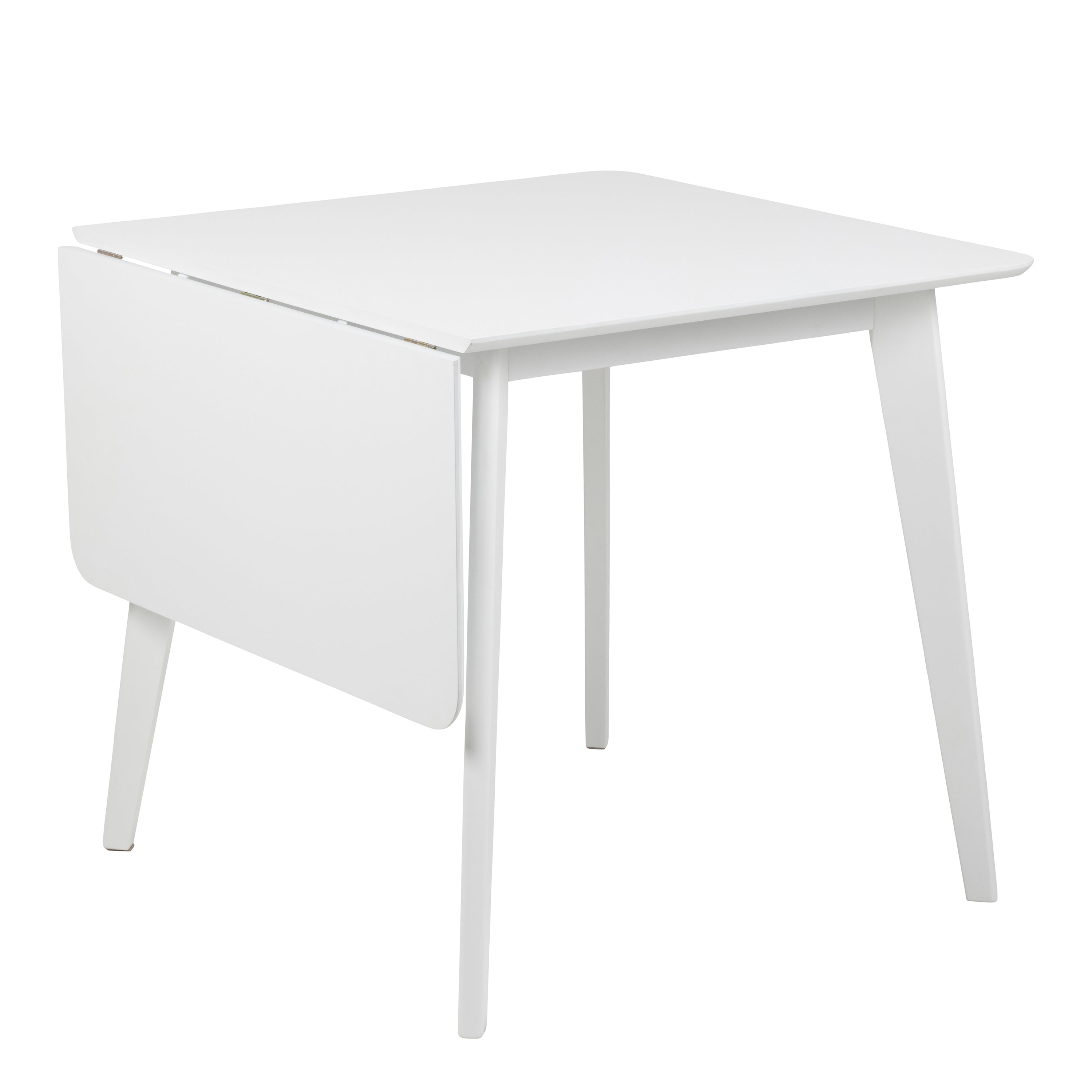Roxby Square Dining Table in White Included 4 Roxby Dining Chair in White