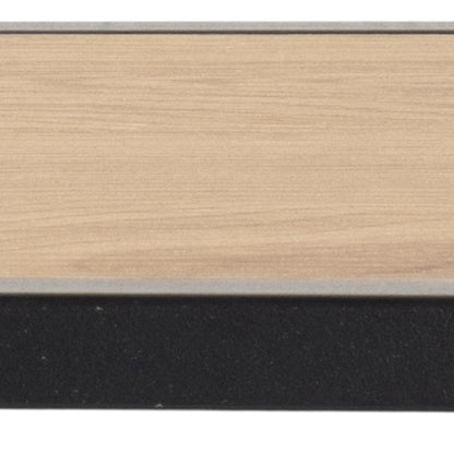 Seaford Black Metal Coat Rack with Oak Top