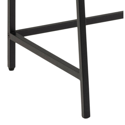 Seaford Bookcase Desk with 1 Drawer in Black and Oak