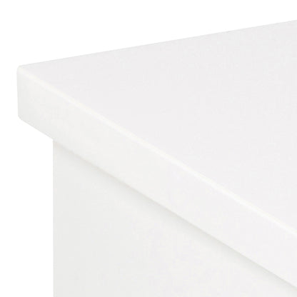 Avignon Square Bedside Table with 1 Drawer in White