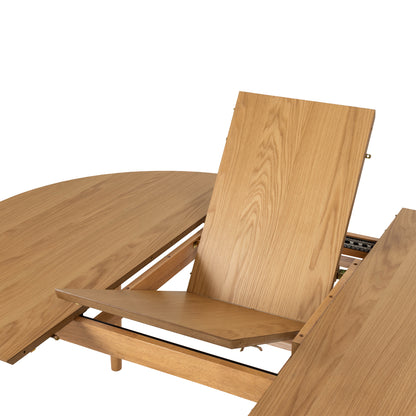 Montreux Round Extending Dining Table in Oak 115-154 cm