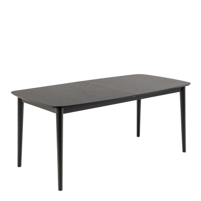 Montreux Rectangular Extending Dining Table in Black 180-219 cm