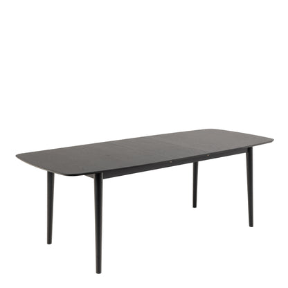Montreux Rectangular Extending Dining Table in Black 180-219 cm