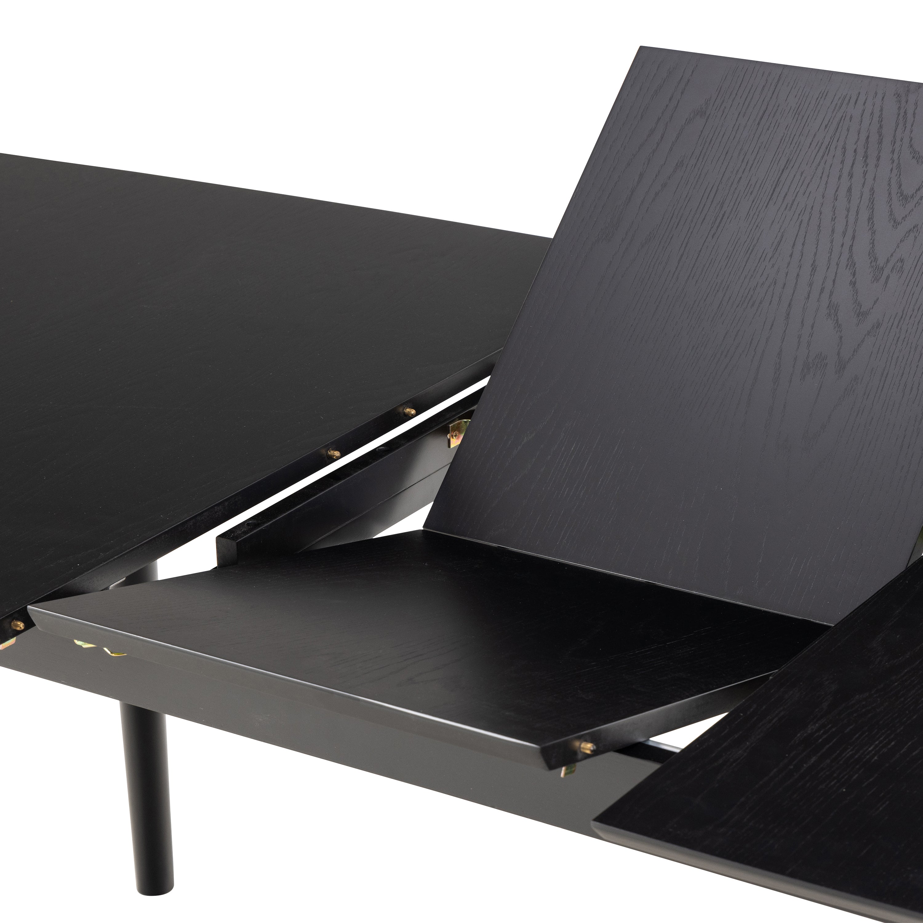 Montreux Rectangular Extending Dining Table in Black 180-219 cm