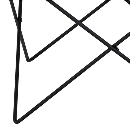 Cuxton Black Coffee Table with Smoked Glass Top