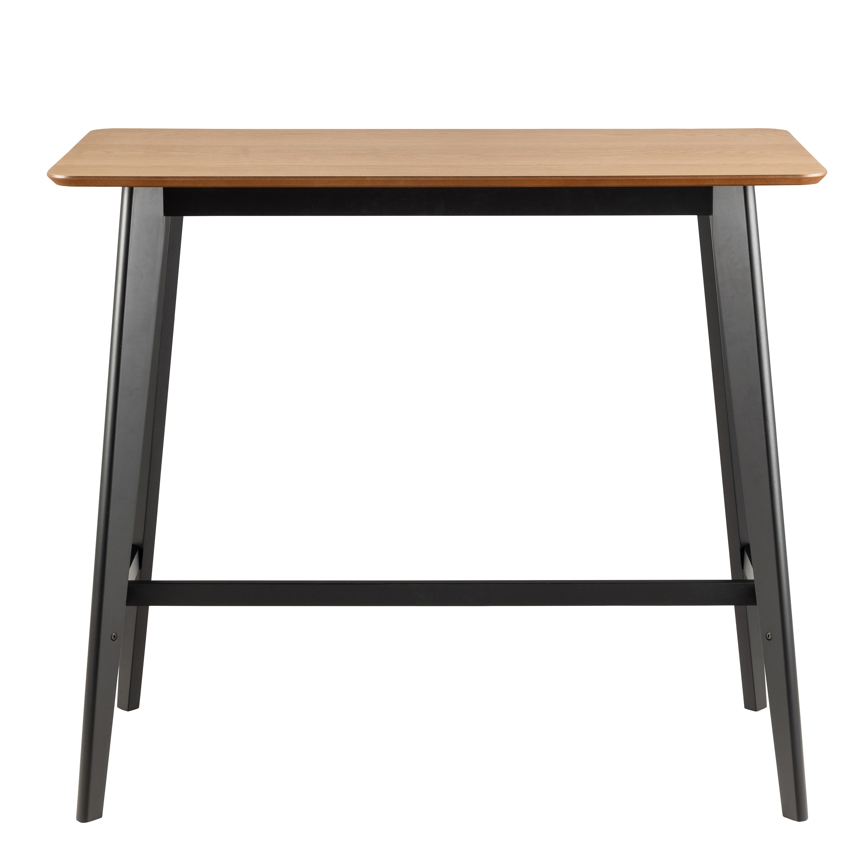 Roxby Bar Table Included 2 Roxby Bar Stool, Black and Oak