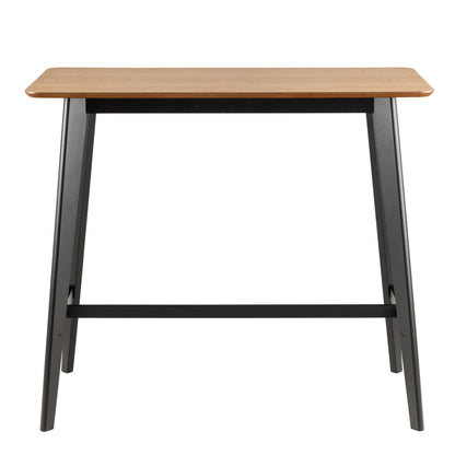 Roxby Bar Table Included 4 Roxby Bar Stool, Black and Oak