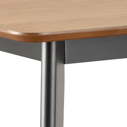 Roxby Bar Table in Black & Oak Included 4 Roxby Bar Stool in Black