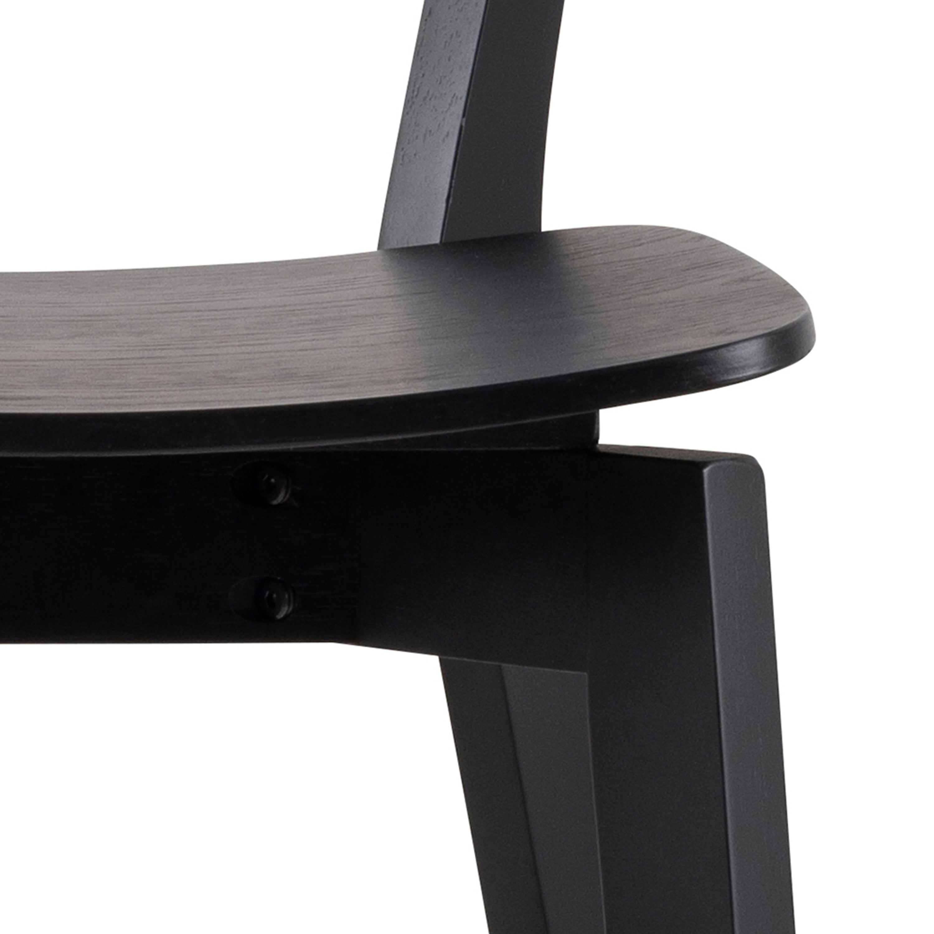 Roxby Bar Table in Black & Oak Included 4 Roxby Bar Stool in Black