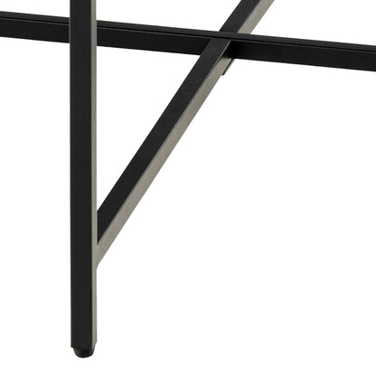 Lamoine Round Coffee Table in Matt Black