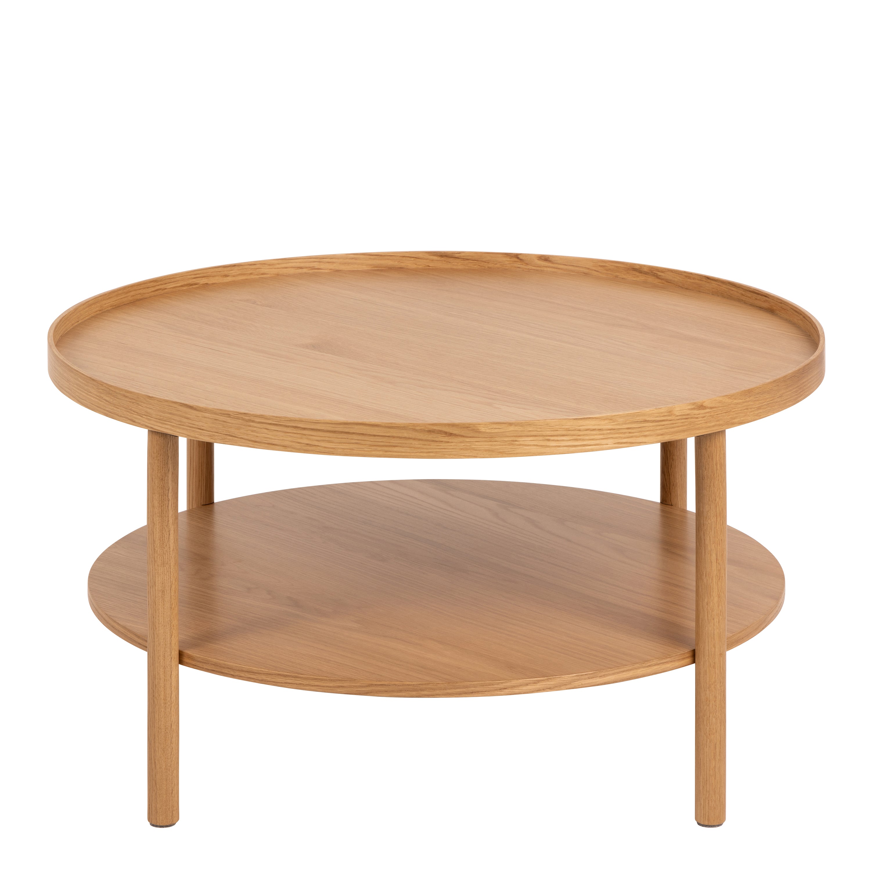 Banbury Round Coffee Table in Oak 80x42cm