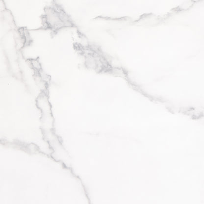 Barossa Coffee Table with White Marble Carrara Top & Black Steel Base 60cm