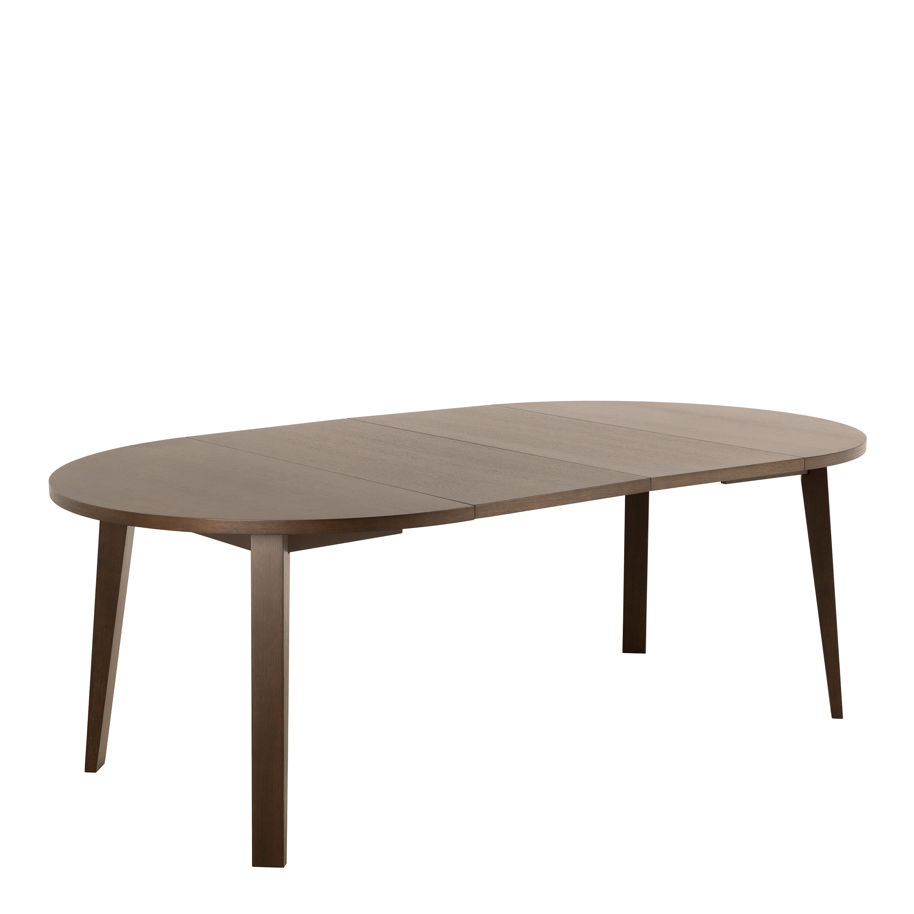 A-Line Round Extendable Dining Table in Smoked Oak 120/220 x 120 x 75cm