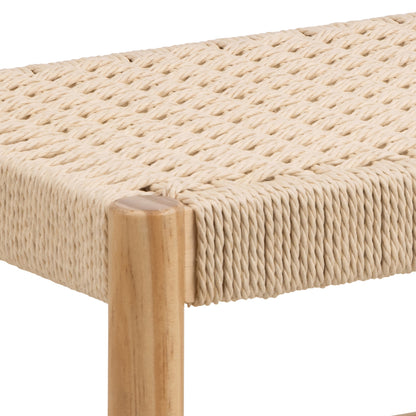 Alvin Weaved Bench in Off White