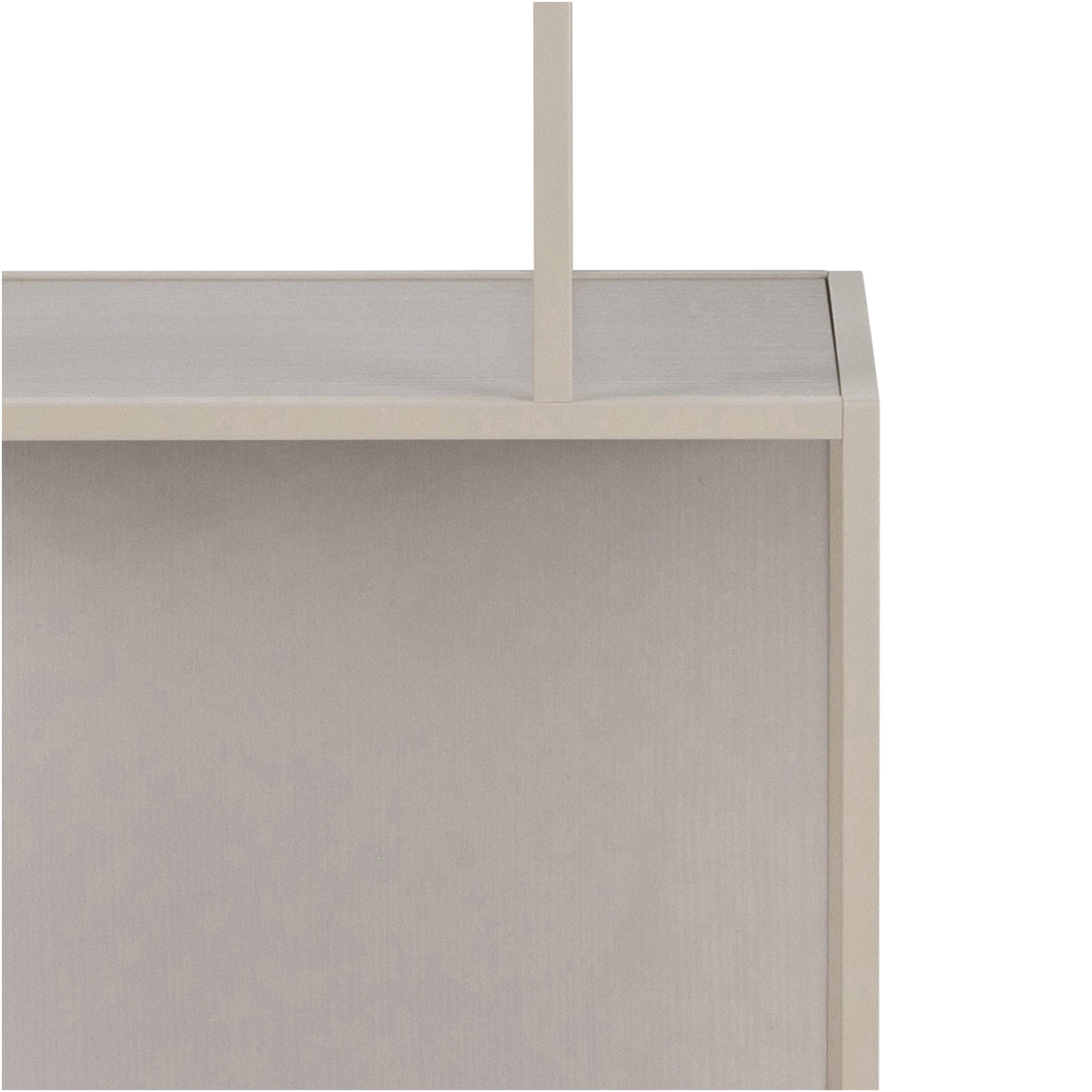 Seaford Tall Grey Metal Bookcase with 5 Shelves