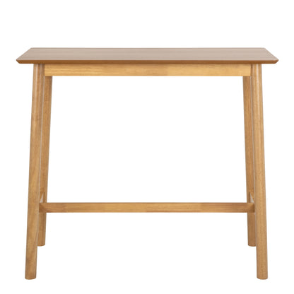 Barlow Bar Table in Matt Oak Included 2 Barlow Bar Stool in Matt Oak