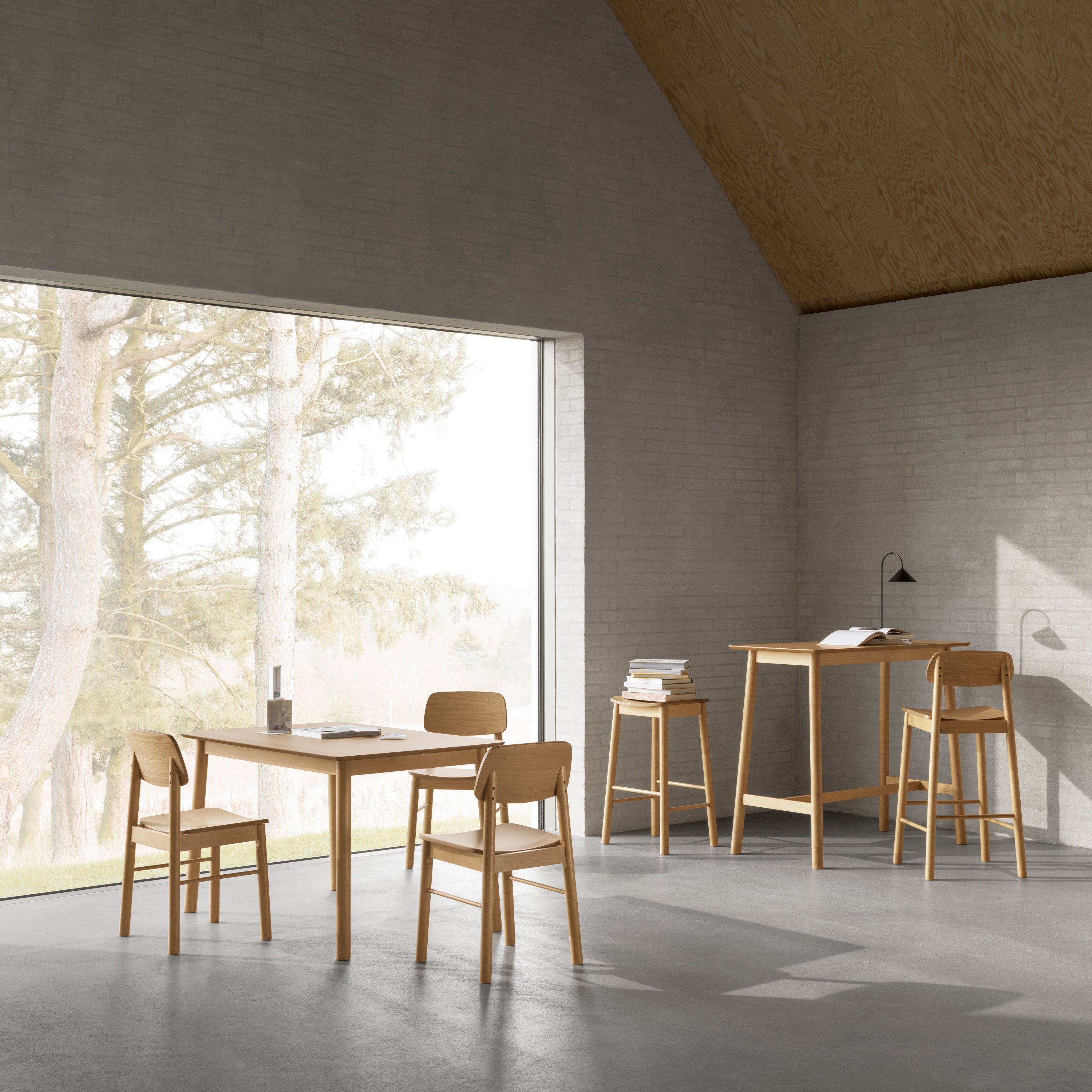 Barlow Rectangular Dining Table in Matt Oak