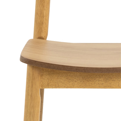 Barlow Dining Chair in Matt Oak Set of 2