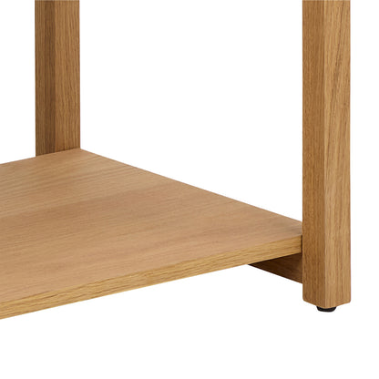 Ludza Rectangular Bookcase With 3 Shelves in Oak