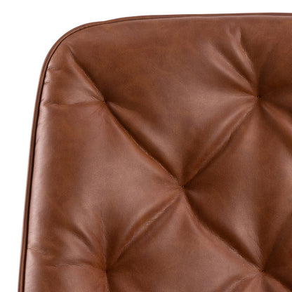 Erik Gas Lift Desk Chair in Brandy PU