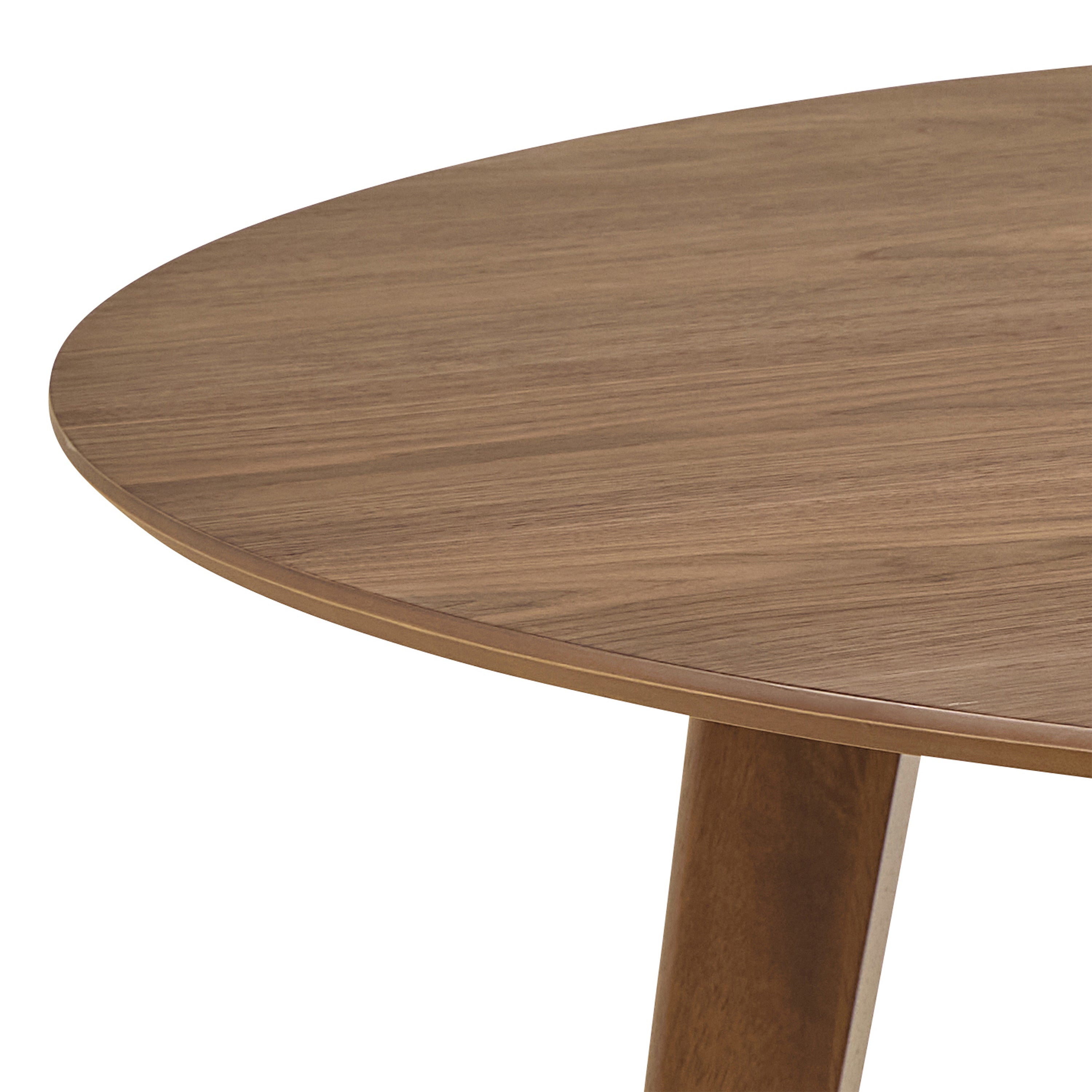 Roxby Round Dining Table in Walnut 140x76cm