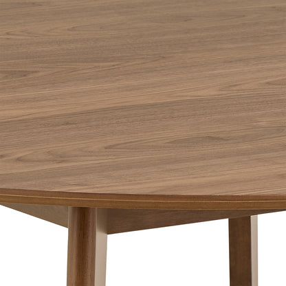 Roxby Round Dining Table in Walnut 140x76cm