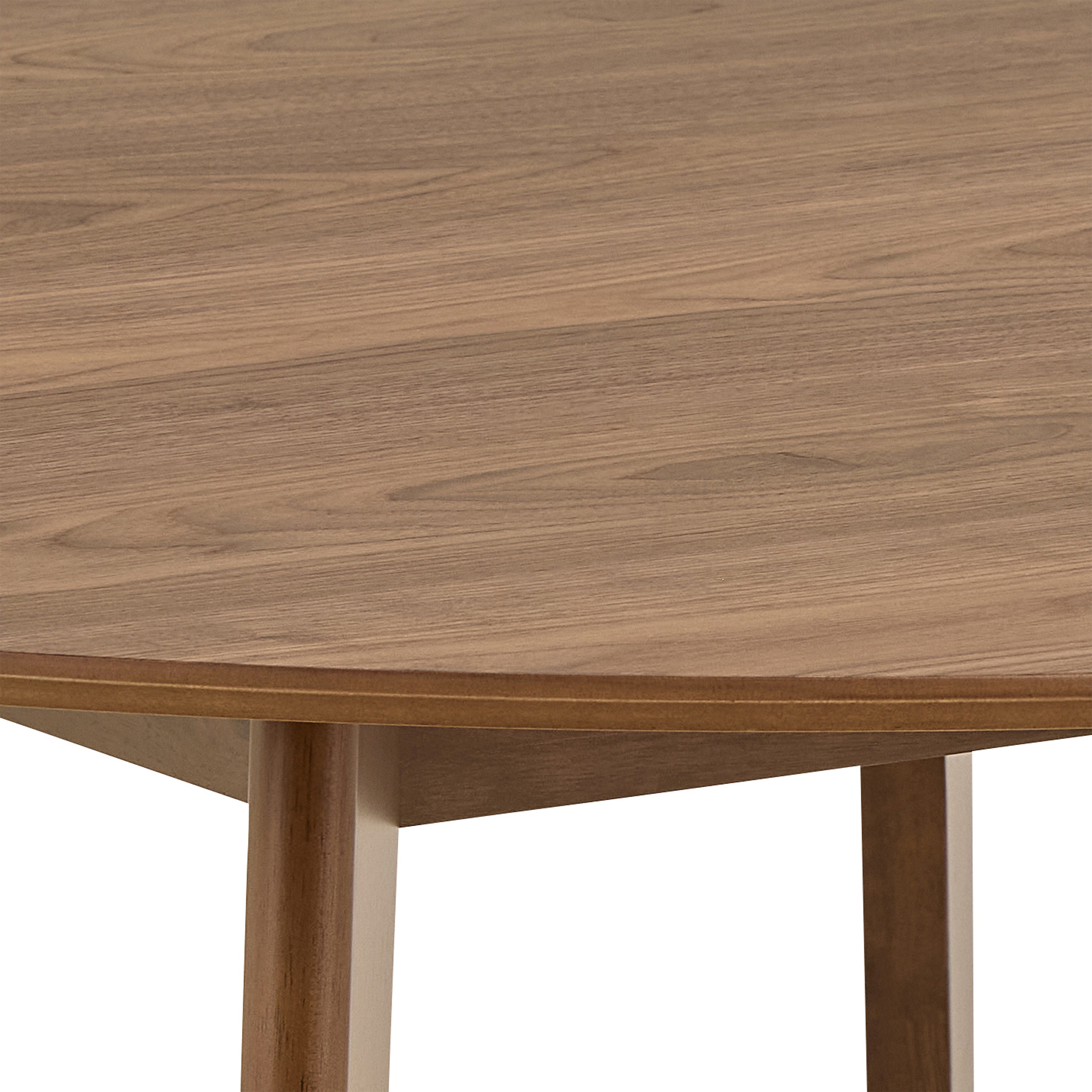 Roxby Round Dining Table in Walnut 140x76cm