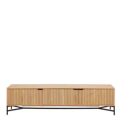 Jaipur TV Unit With 3 Doors 176cm Wide in Oak