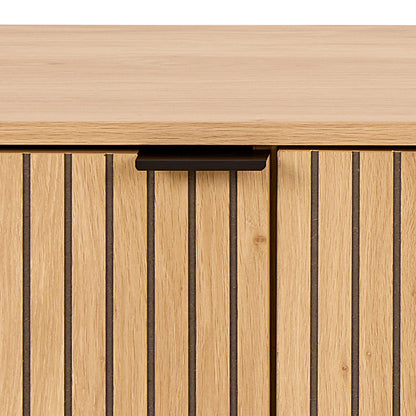 Jaipur TV Unit With 3 Doors 176cm Wide in Oak