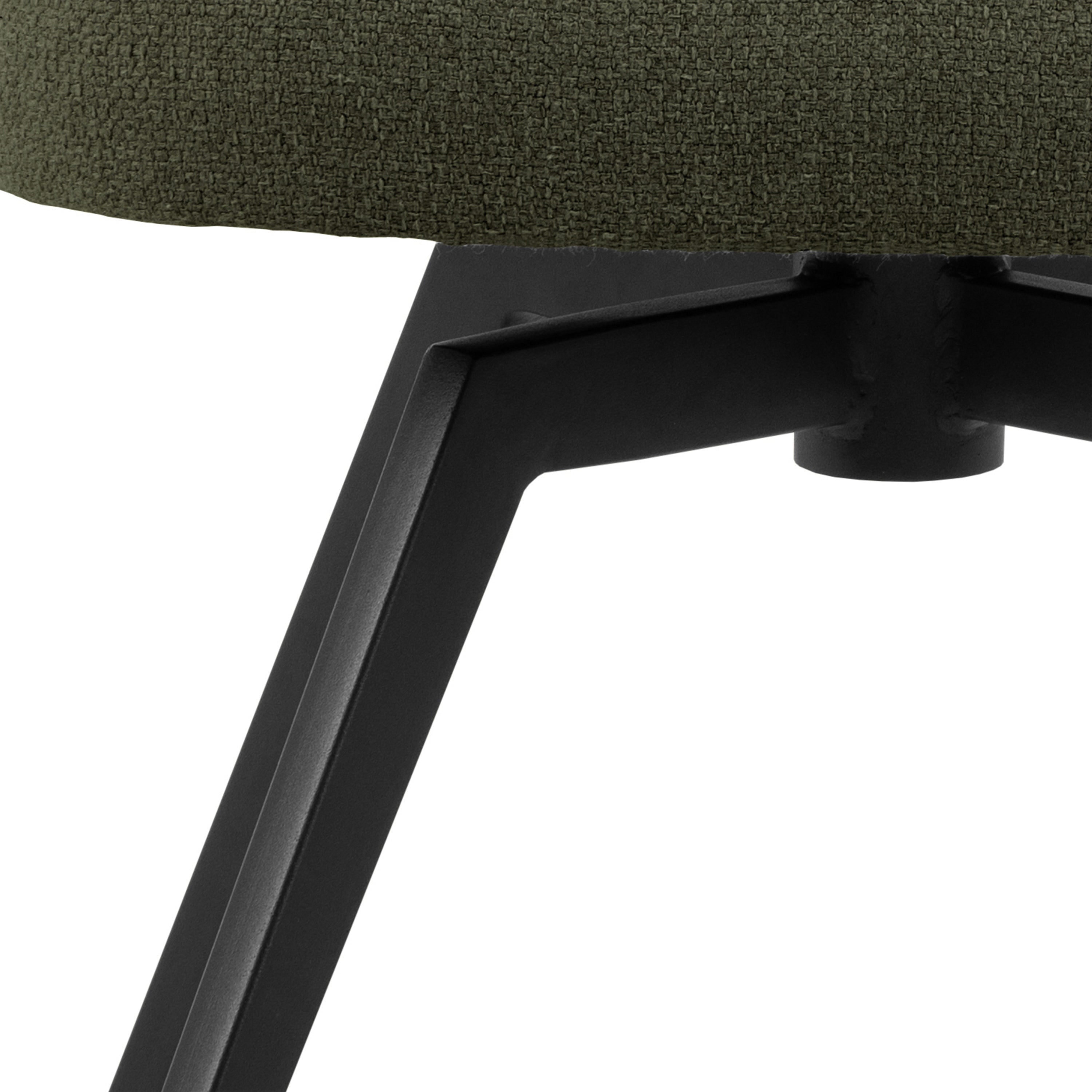 Darlene Dining Chair with Armrest and Swivel Function in Green