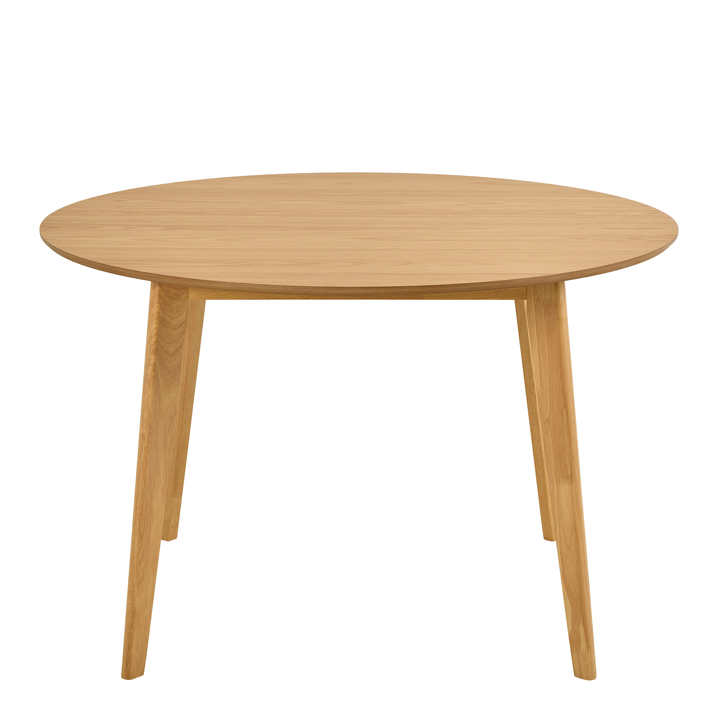 Roxby Round Dining Table in Matt Oak 120x76cm