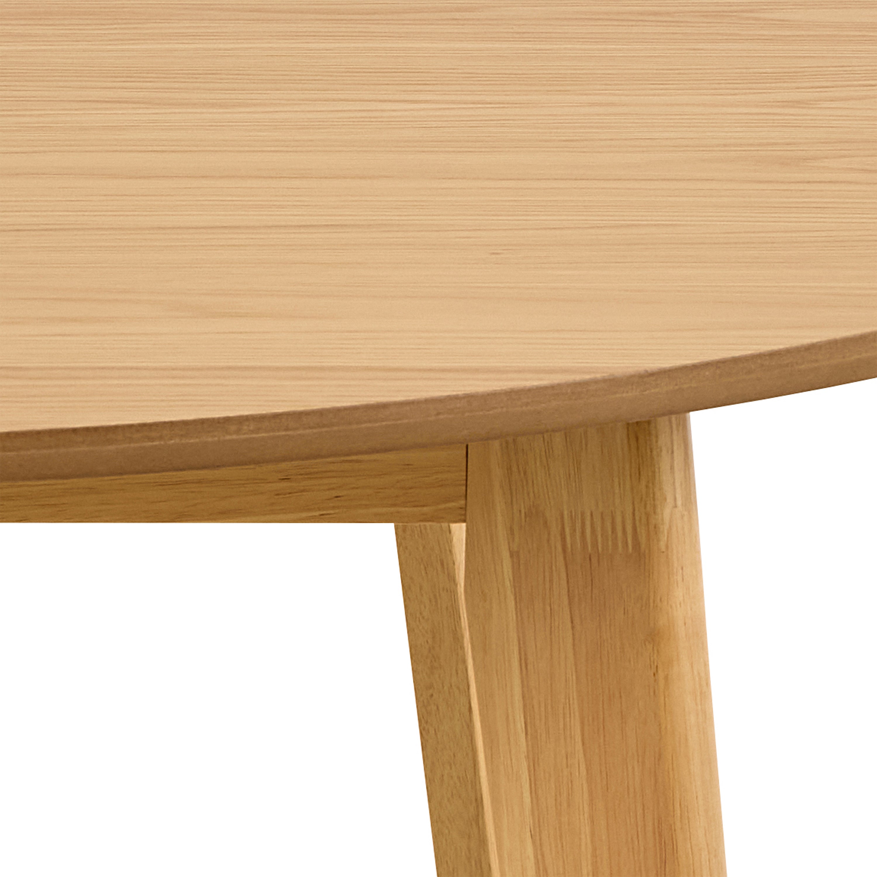 Roxby Round Dining Table in Matt Oak 120x76cm