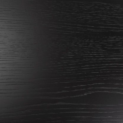 Roxby Round Dining Table in Matt Black 120x76cm