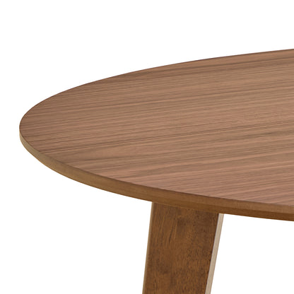 Roxby Round Dining Table in Walnut 120x76cm