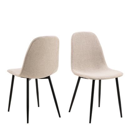Celia Dining Chair in Beige Set of 4