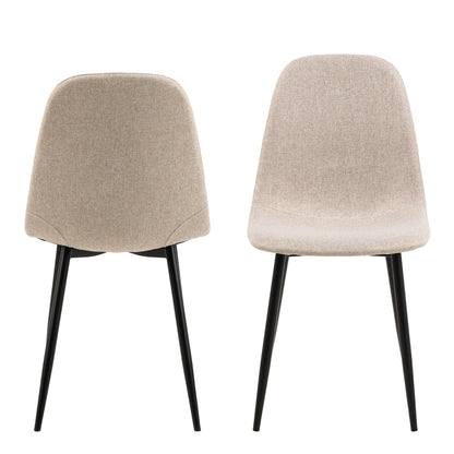 Celia Dining Chair in Beige Set of 4