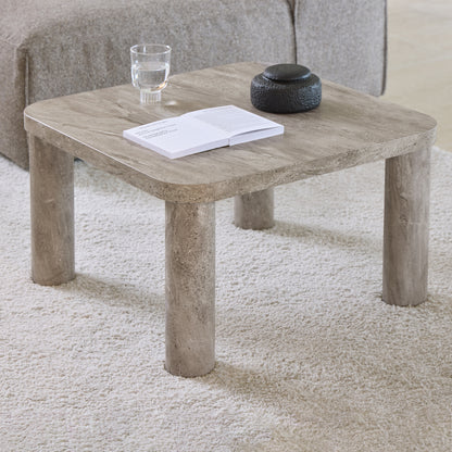 Solano Square Coffee Table in Grey 60 x 60 cm