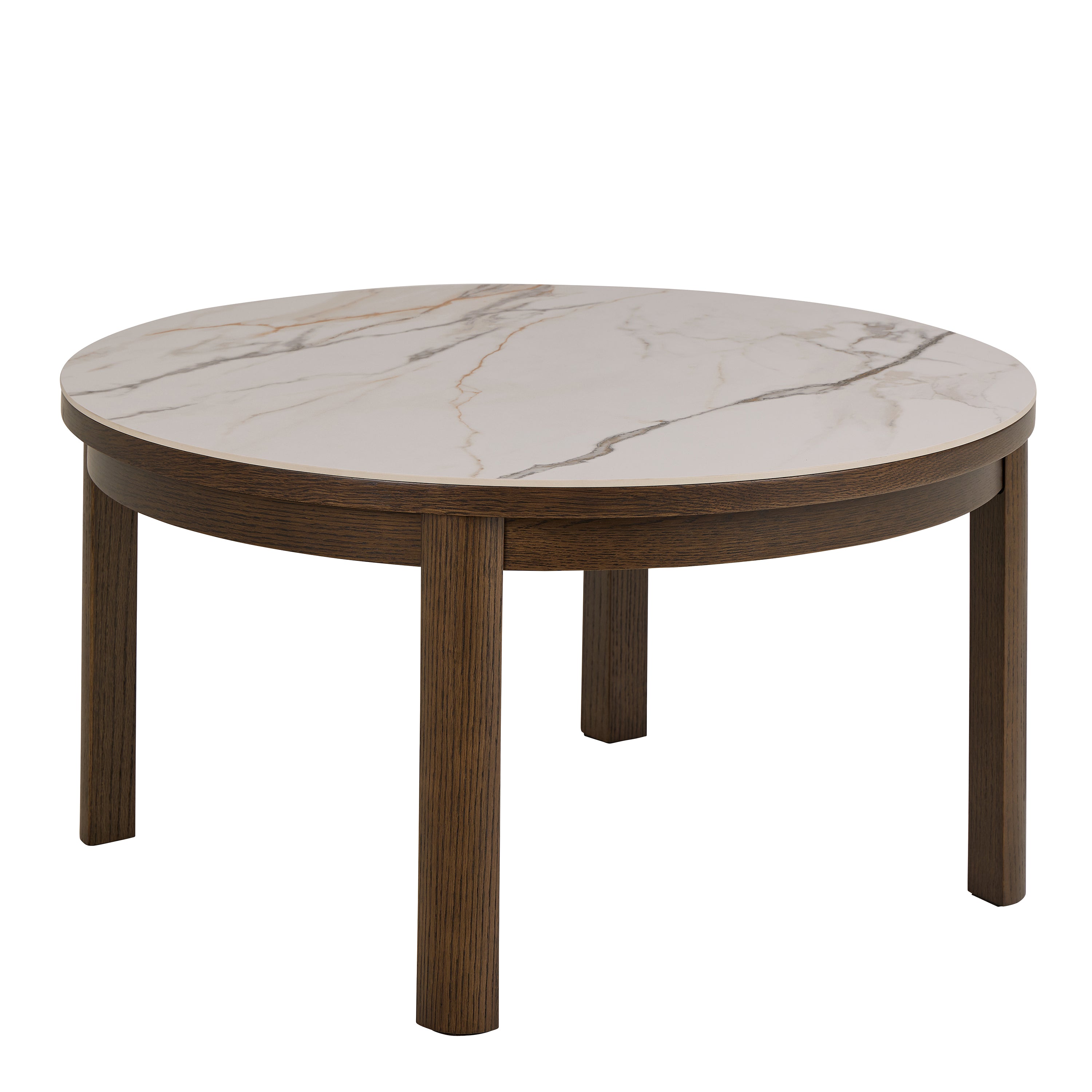 Southampton Round Coffee Table in Cream Ceramic 90x45cm