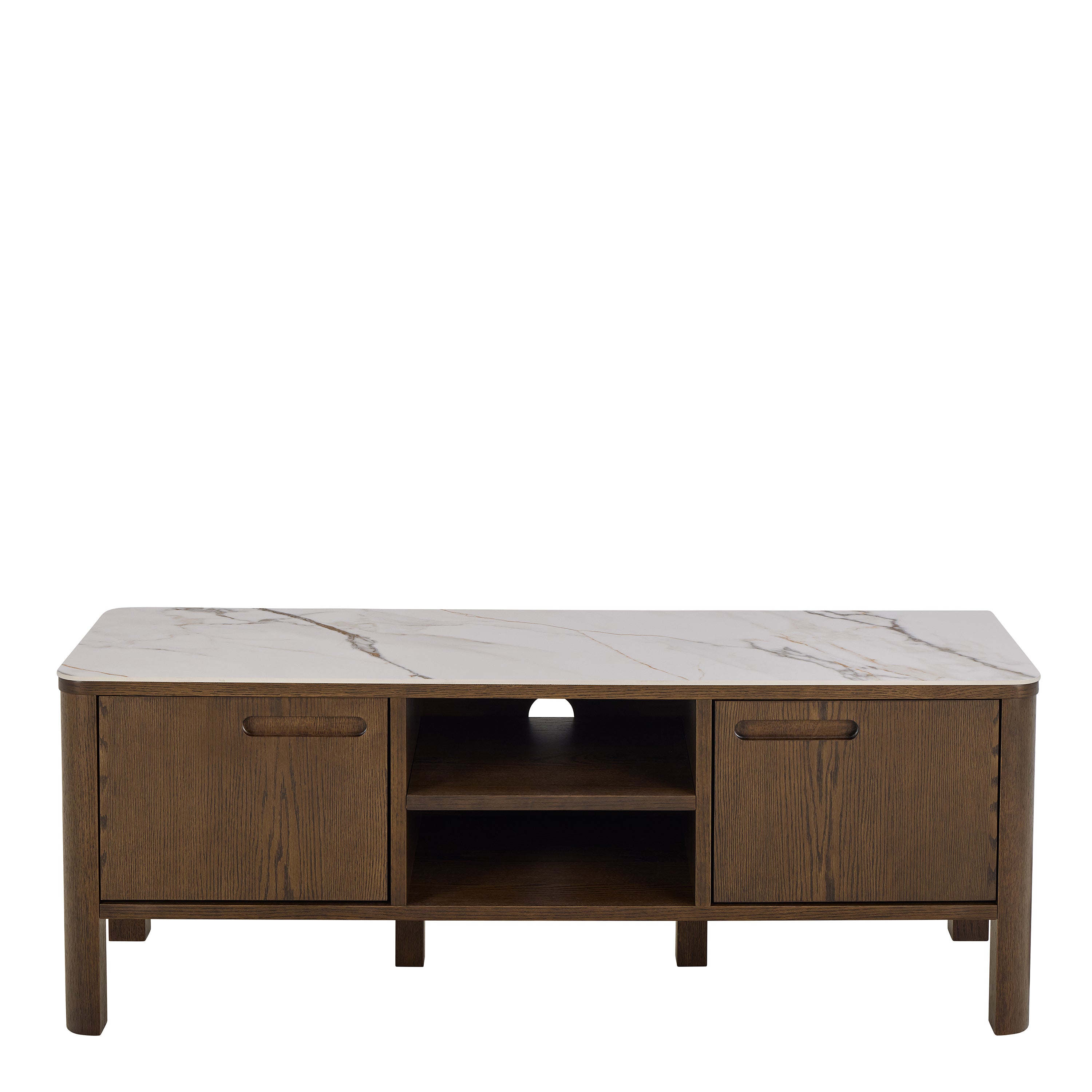 Southampton TV Unit 2 Doors 1 Shelf in Ceramic Cream