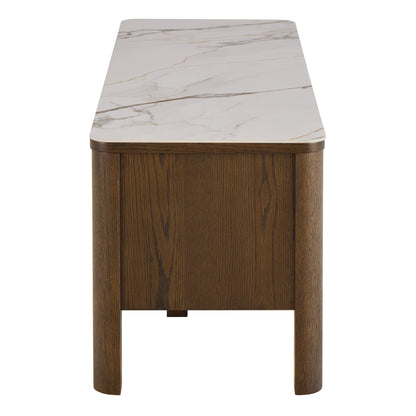 Southampton TV Unit 2 Doors 1 Shelf in Ceramic Cream