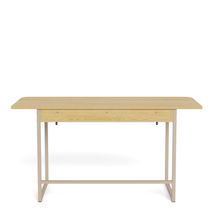 Darlington Console Table With 2 Open Shelves and Oak Top