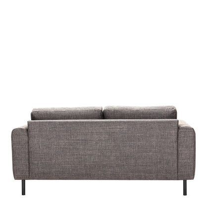 Omaha 2 Seater Sofa in Light Grey Brown Fabric