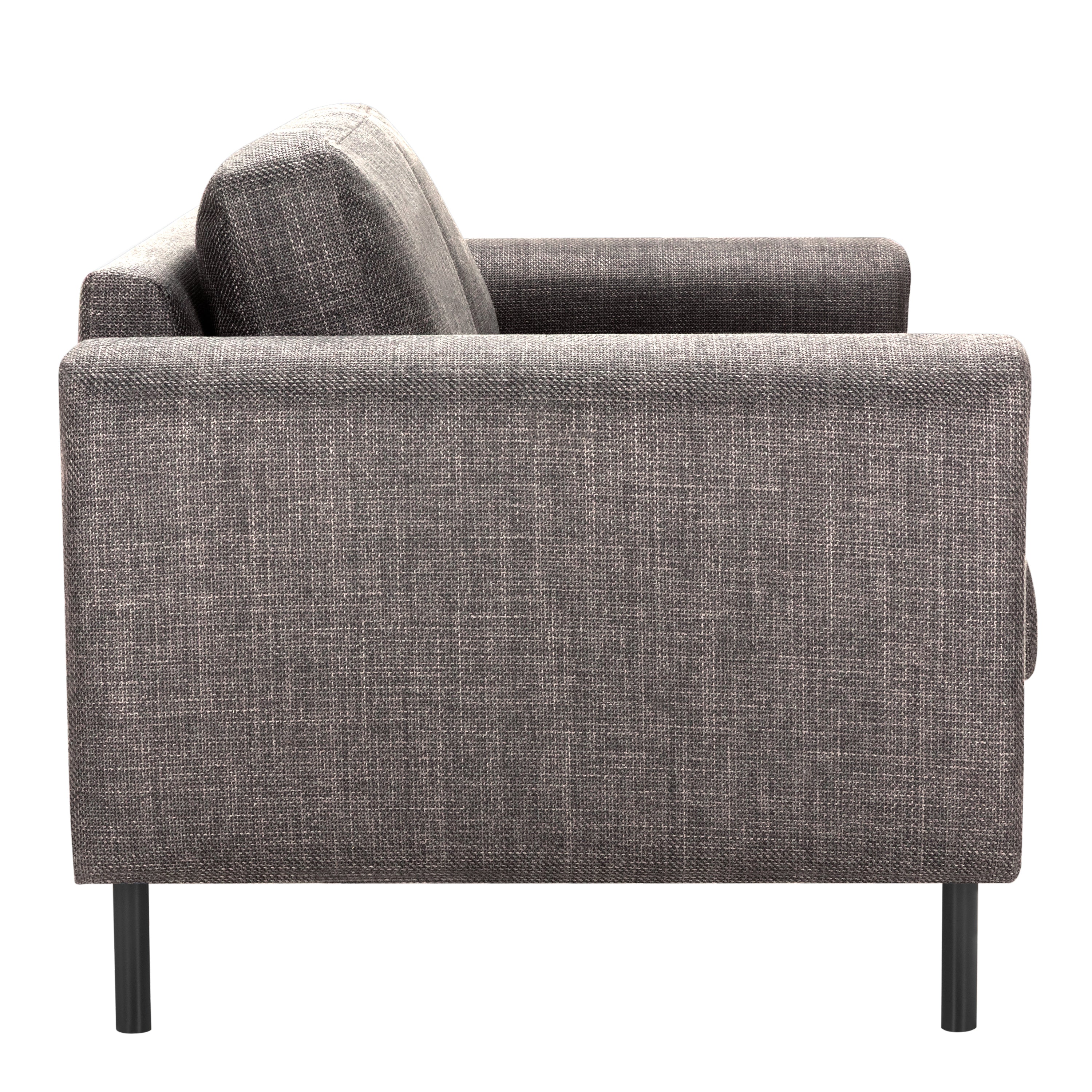Omaha 2 Seater Sofa in Light Grey Brown Fabric
