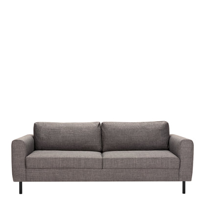 Omaha 3 Seater Sofa in Basel Light Grey Fabric