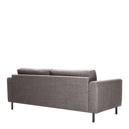 Omaha 3 Seater Sofa in Basel Light Grey Fabric