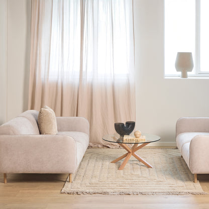 Westham 2.5 Seater Sofa in Fay Beige Fabric