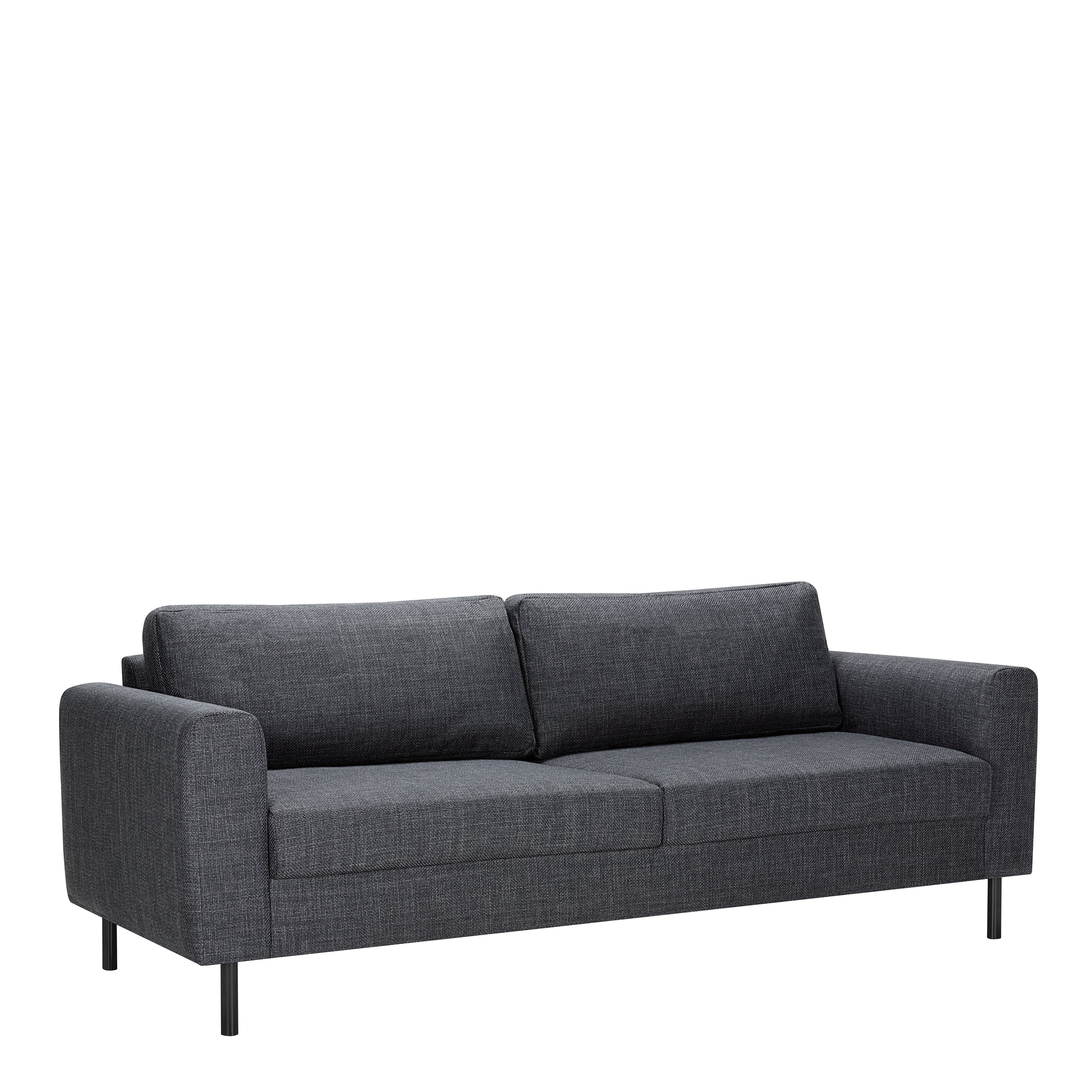 Omaha 2 + 3 Seater Sofa set in Basel Dark Grey Fabric
