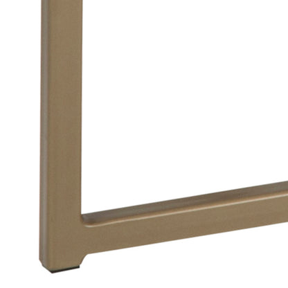 Alisma Coffee Table with White Marble Top